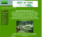 Desktop Screenshot of justintimesnowandlawn.com