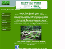 Tablet Screenshot of justintimesnowandlawn.com